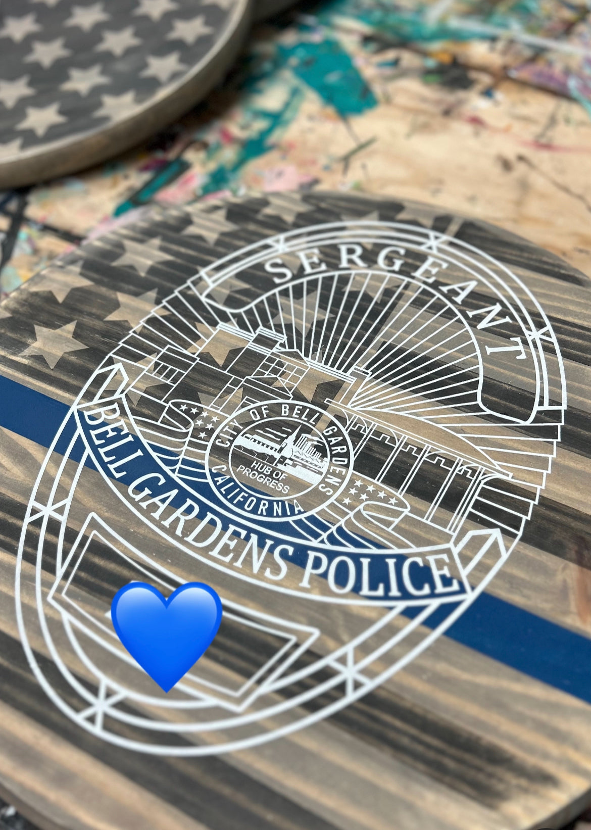 LEO/EMS/FIRE/MILITARY Badge round