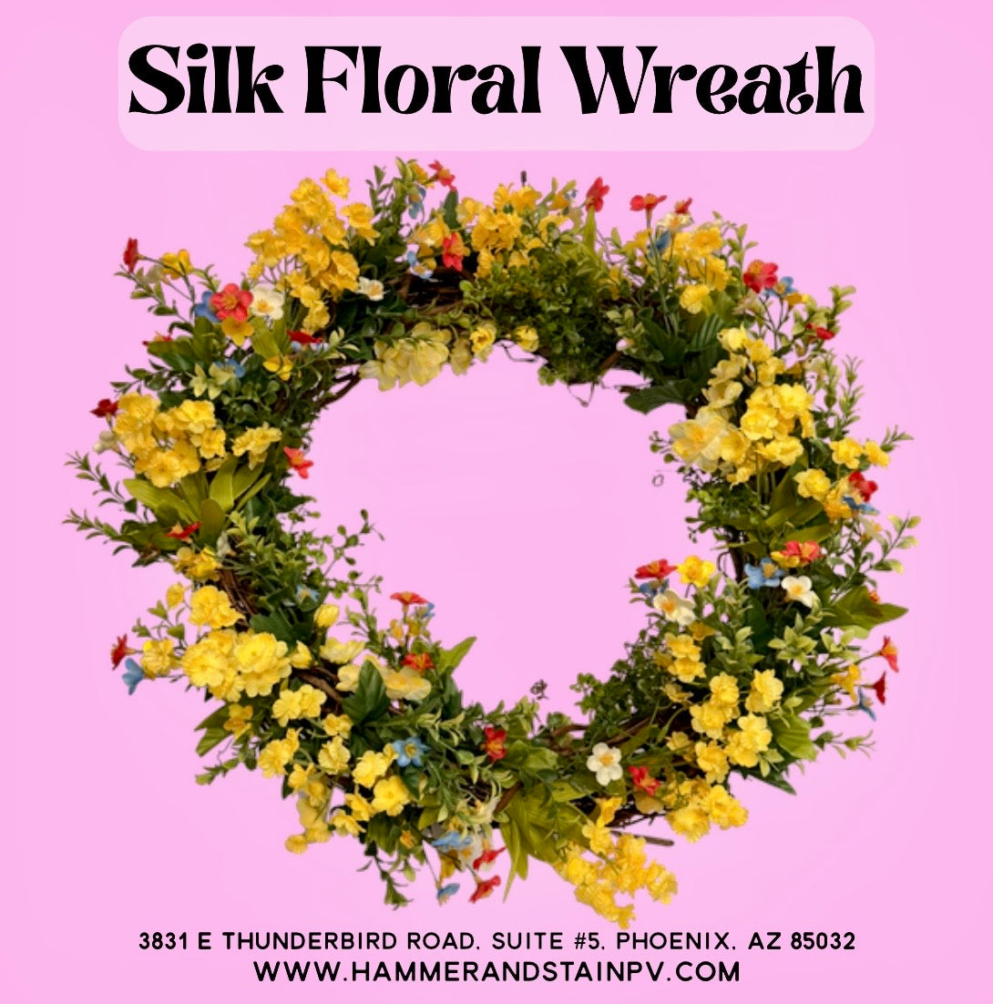 05/08 Friday 6:00pm - Silk Floral Wreath