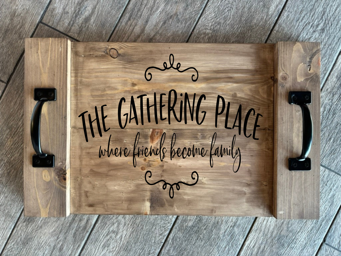 Farmhouse Wood Tray