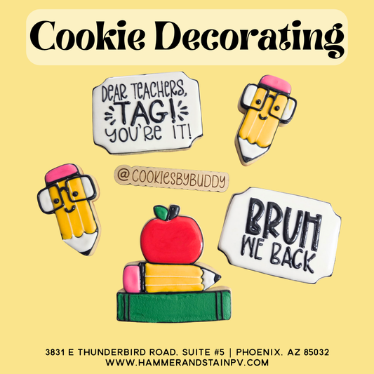 08/25 Tuesday 6:00pm - Cookie Decorating - Advanced Level