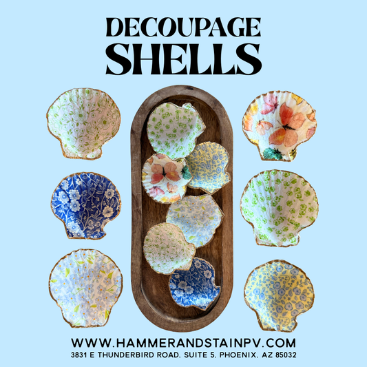 08/19 Wednesday 6:00pm - Decoupage Shells