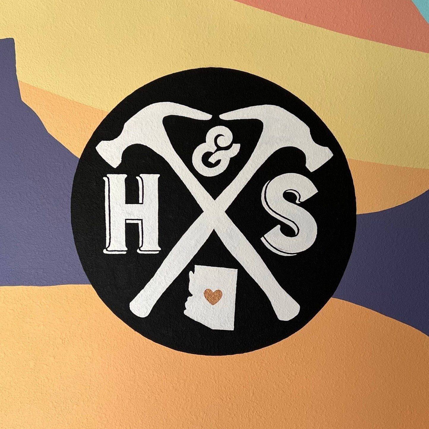 Hammer and Stain Paradise Valley Mural Logo