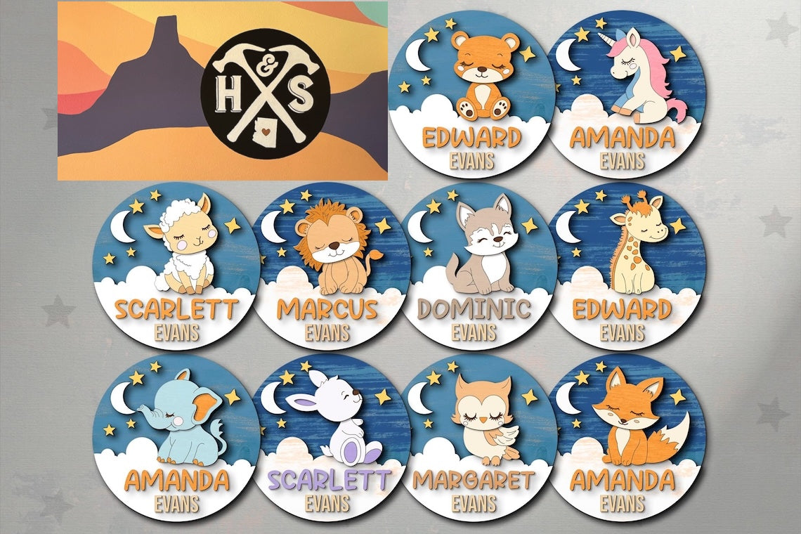 3D Baby Name Signs
