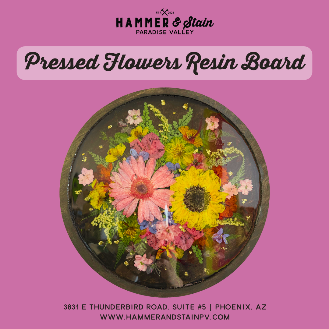 02/28 Saturday 11:00am - Pressed Flower Resin Board