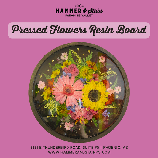 02/28 Saturday 11:00am - Pressed Flower Resin Board