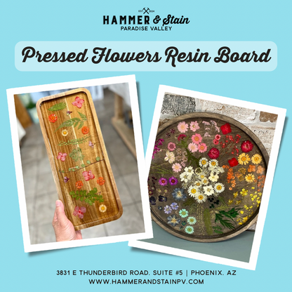05/19 Sunday 2:00pm - Pressed Flowers Resin Board
