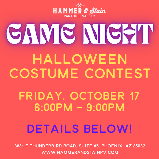 10/17 Friday 6:00pm - Game Night, Pizza & Costume Contest!