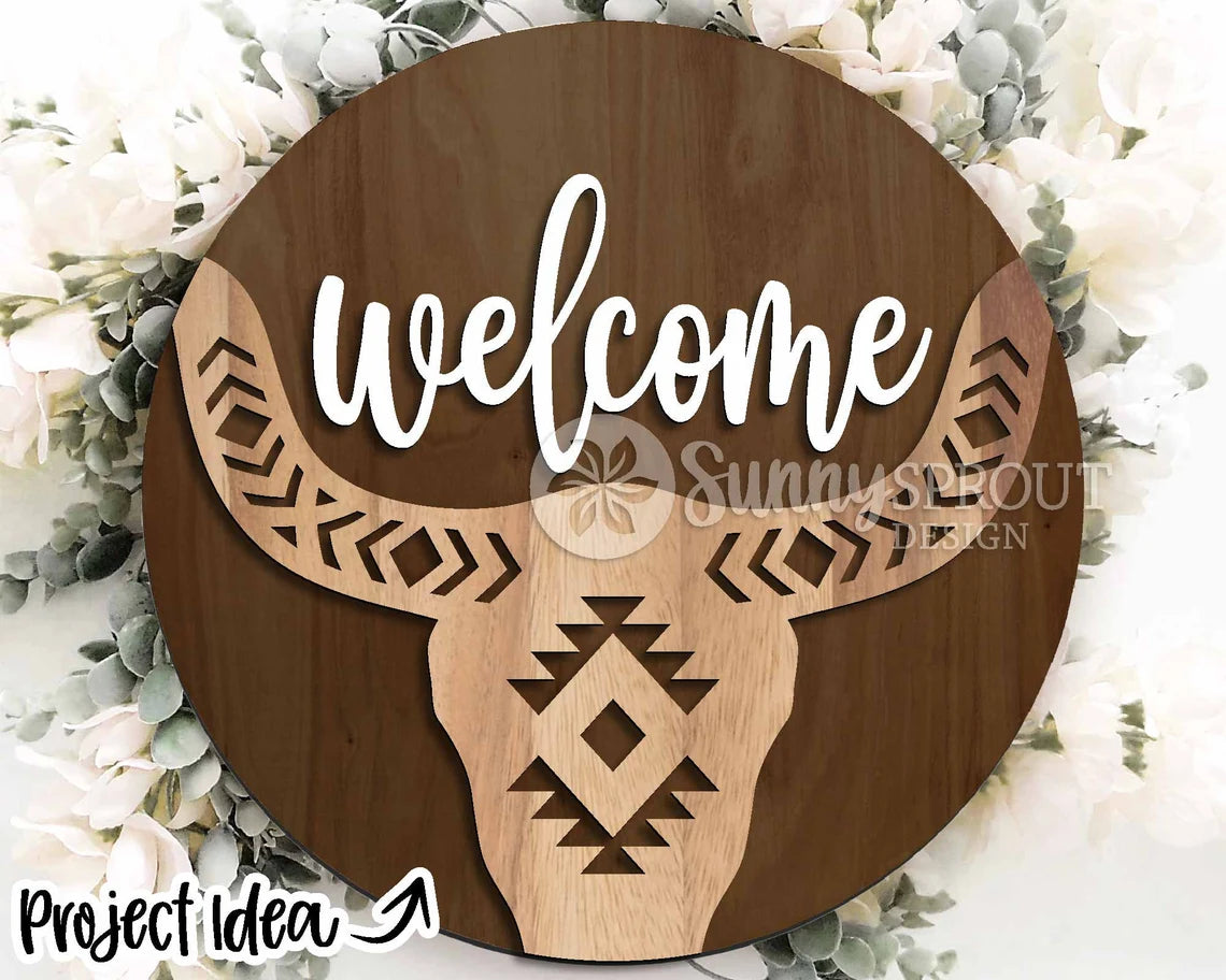 Welcome Steer Skull